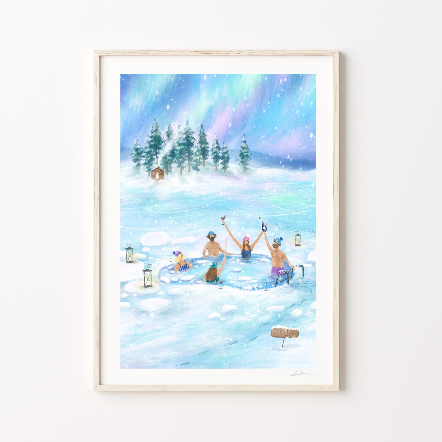 ice spa art print by imogen davis